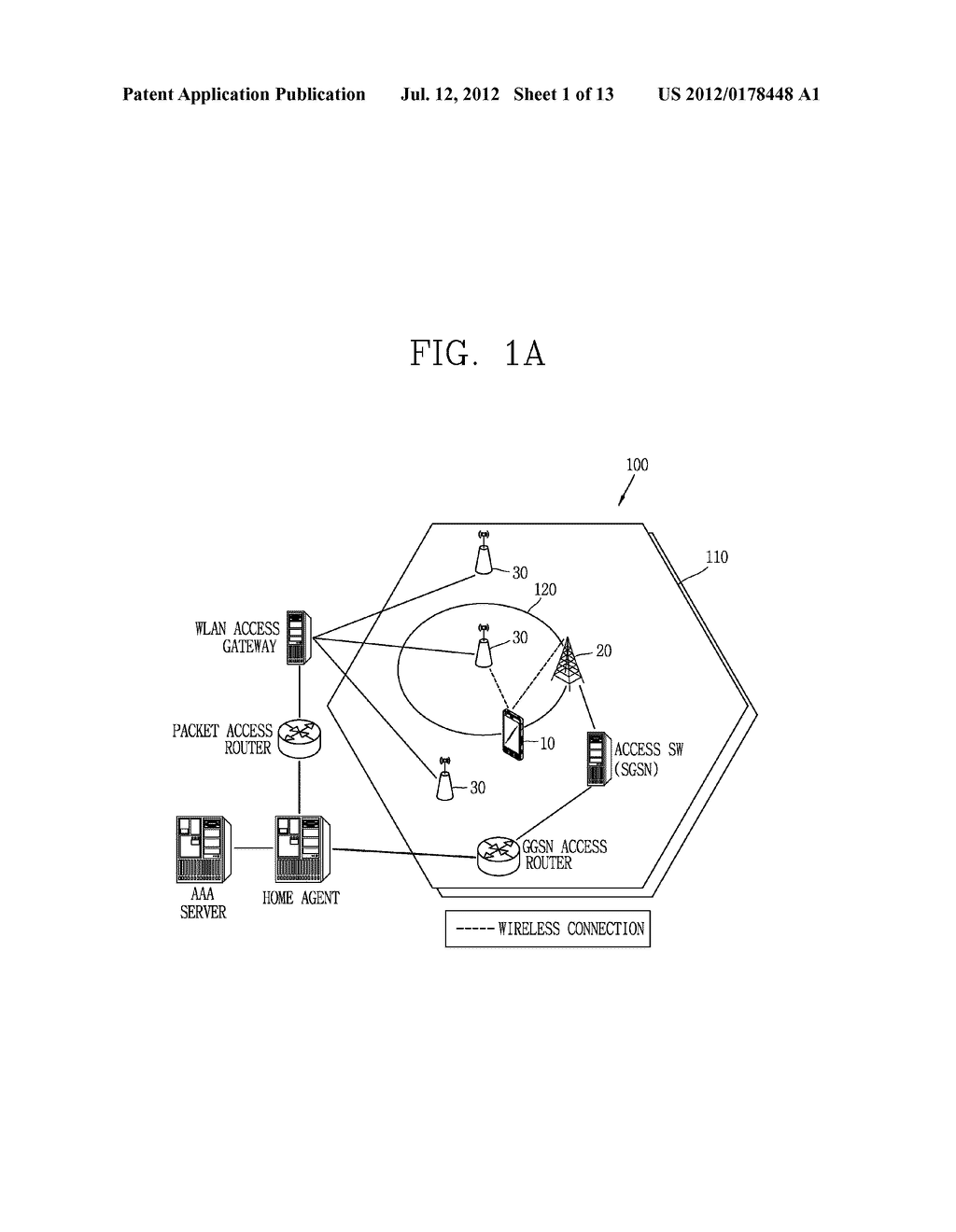 DATA COMMUNICATION METHOD AND APPARATUS VIA INTERLOCK BETWEEN     HETEROGENEOUS NETWORKS IN RADIO ACCESS SYSTEM SUPPORTING MULTI RADIO     ACCESS TECHNOLOGY - diagram, schematic, and image 02