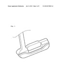 GOLF PUTTER HEAD diagram and image