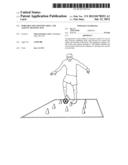 Portable soccer foot skill and agility training mat diagram and image