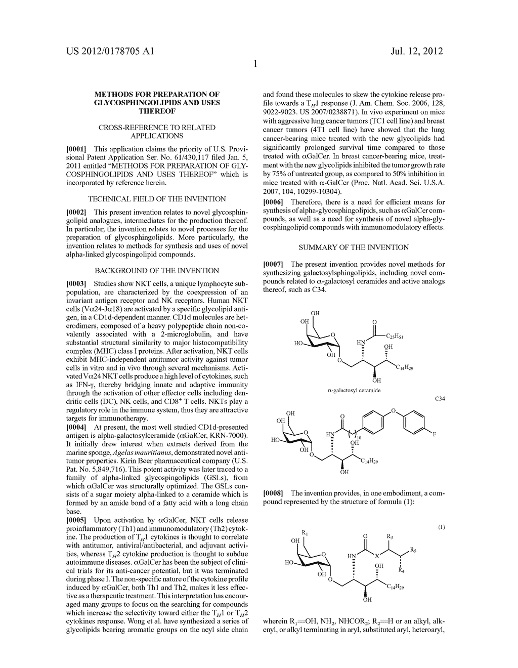 METHODS FOR PREPARATION OF GLYCOSPHINGOLIPIDS AND USES THEREOF - diagram, schematic, and image 11