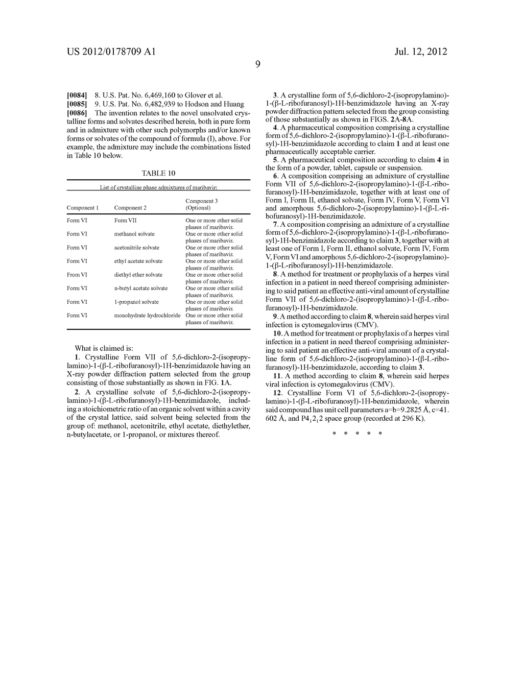 CRYSTALLINE PHASES OF 5,6-DFICHLORO-2-(ISOPROPYLAMINO)-1-     -L-RIBOFURANOSYL)-1H-BENZIMIDAZOLE - diagram, schematic, and image 26