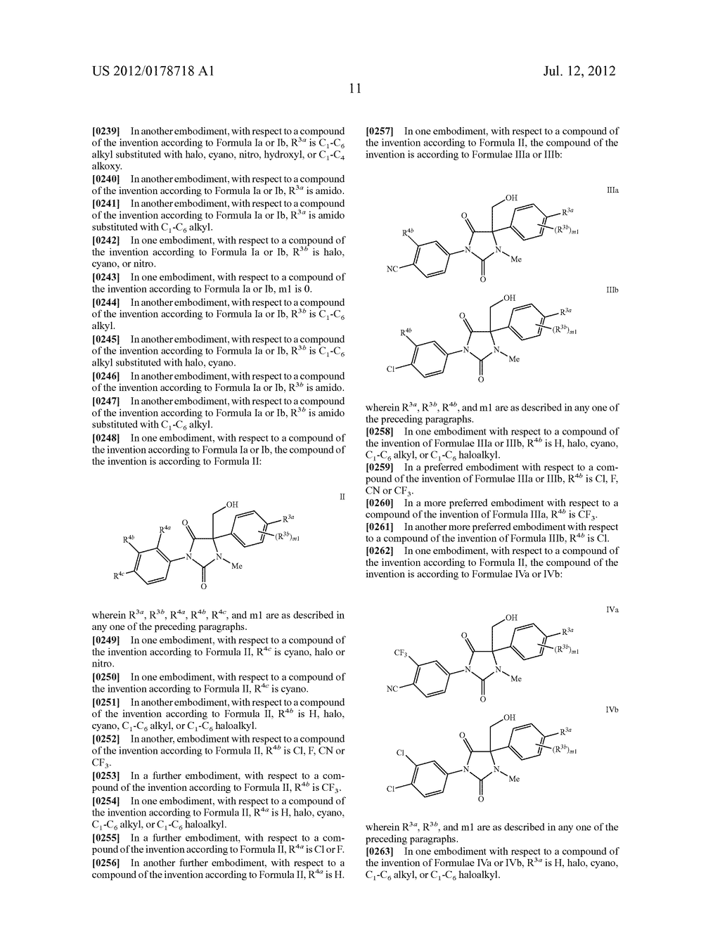 NOVEL IMIDAZOLIDINE COMPOUNDS AS ANDROGEN RECEPTOR MODULATORS - diagram, schematic, and image 12