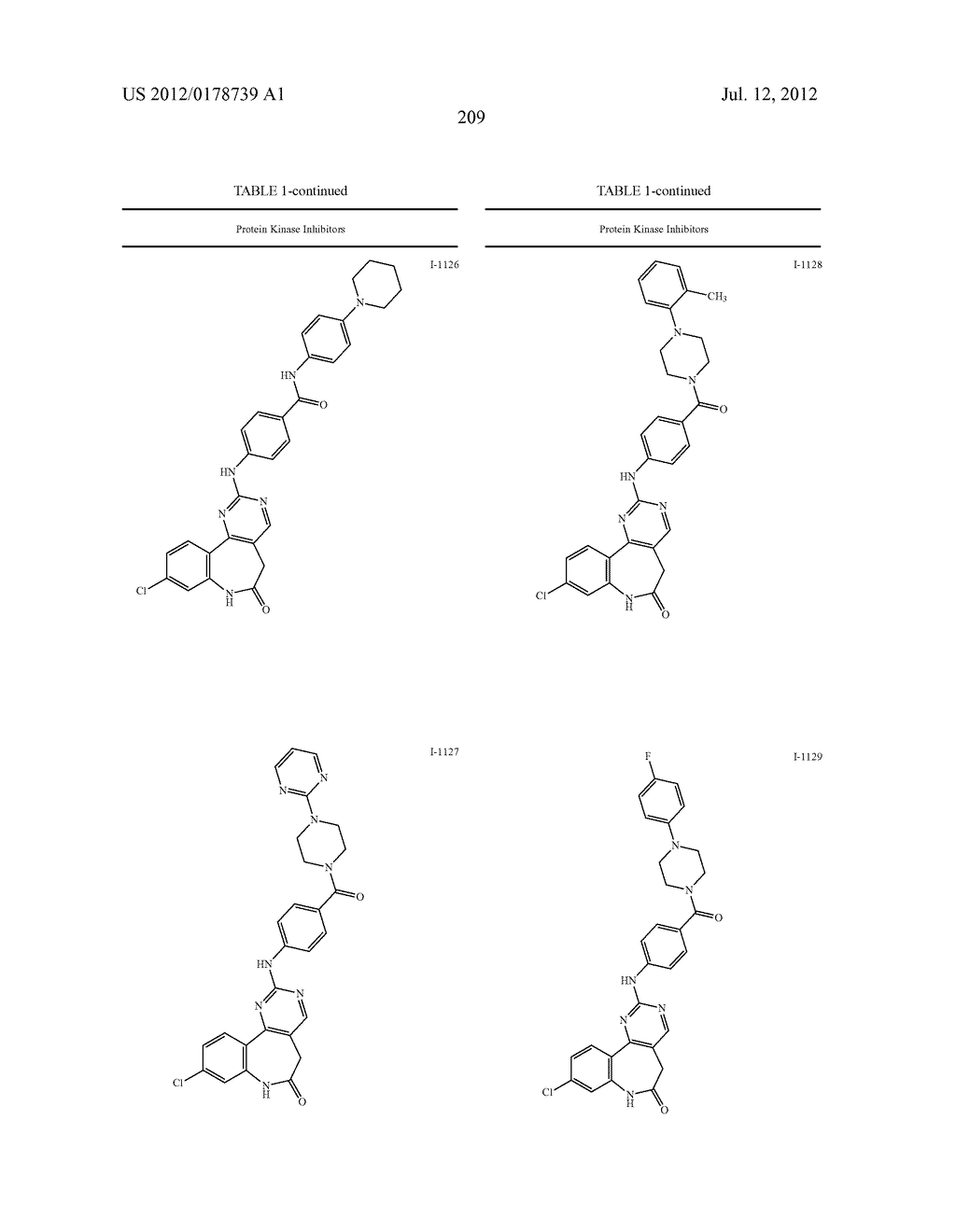 LACTAM COMPOUNDS USEFUL AS PROTEIN KINASE INHIBITORS - diagram, schematic, and image 210