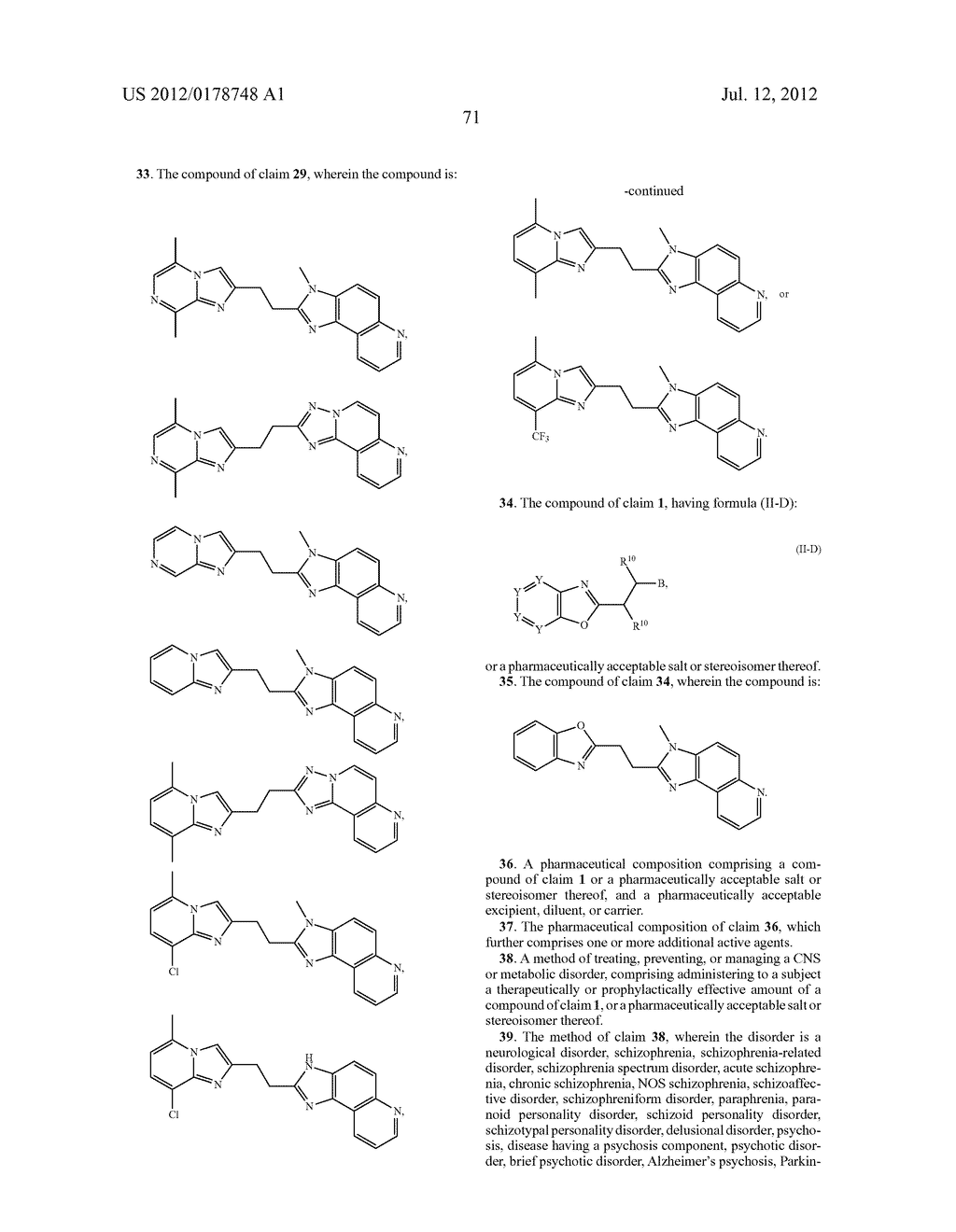 HETEROARYL COMPOUNDS AND METHODS OF USE THEREOF - diagram, schematic, and image 72