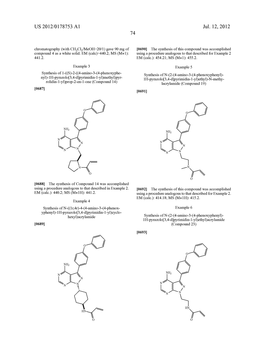 INHIBITORS OF BRUTON'S TYROSINE KINASE - diagram, schematic, and image 82