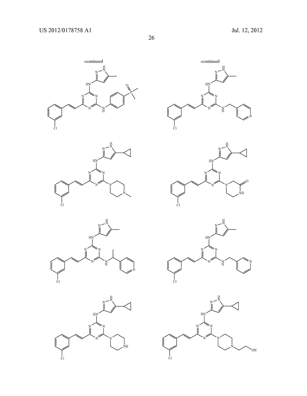 STYRYL-TRIAZINE DERIVATIVES AND THEIR THERAPEUTICAL APPLICATIONS - diagram, schematic, and image 27