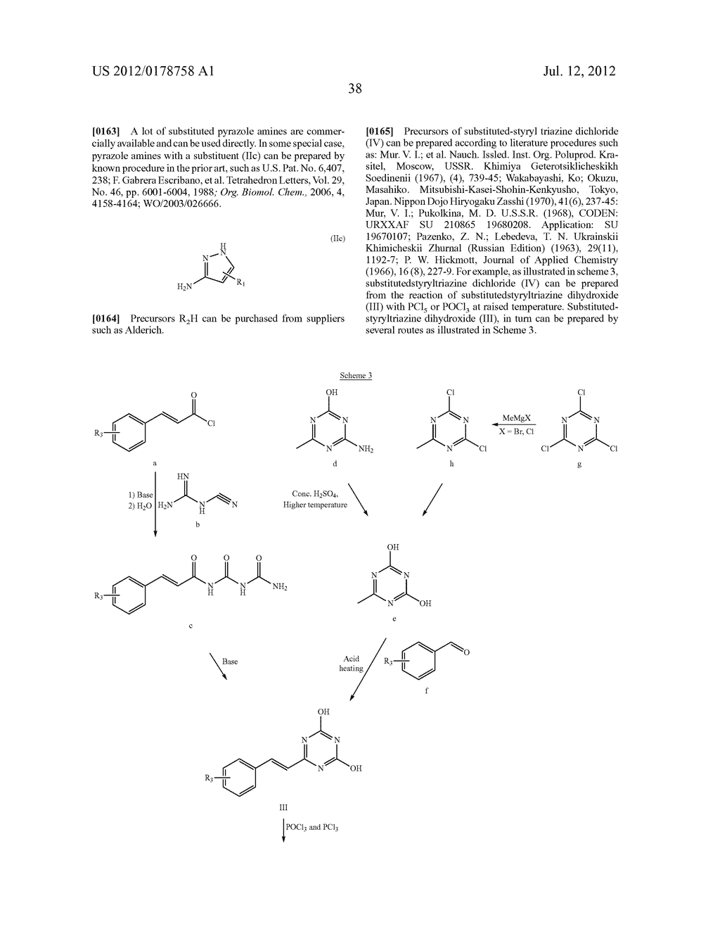 STYRYL-TRIAZINE DERIVATIVES AND THEIR THERAPEUTICAL APPLICATIONS - diagram, schematic, and image 39