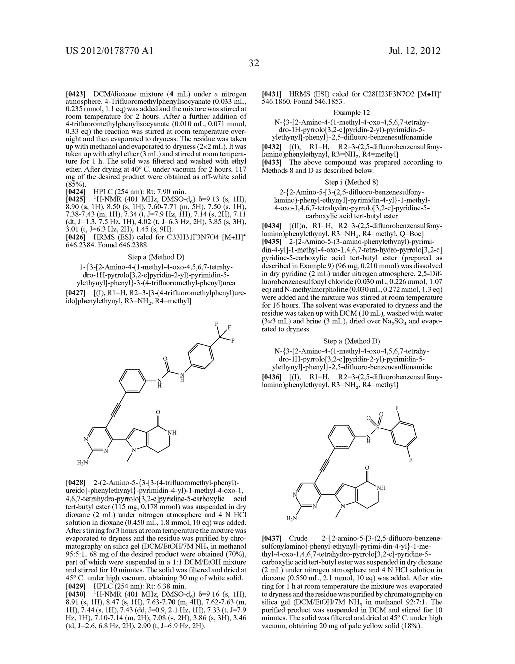 SUBSTITUTED PYRIMIDINYLPYRROLOPYRIDINONE DERIVATIVES, PROCESS FOR THEIR     PREPARATION AND THEIR USE AS KINASE INHIBITORS - diagram, schematic, and image 33