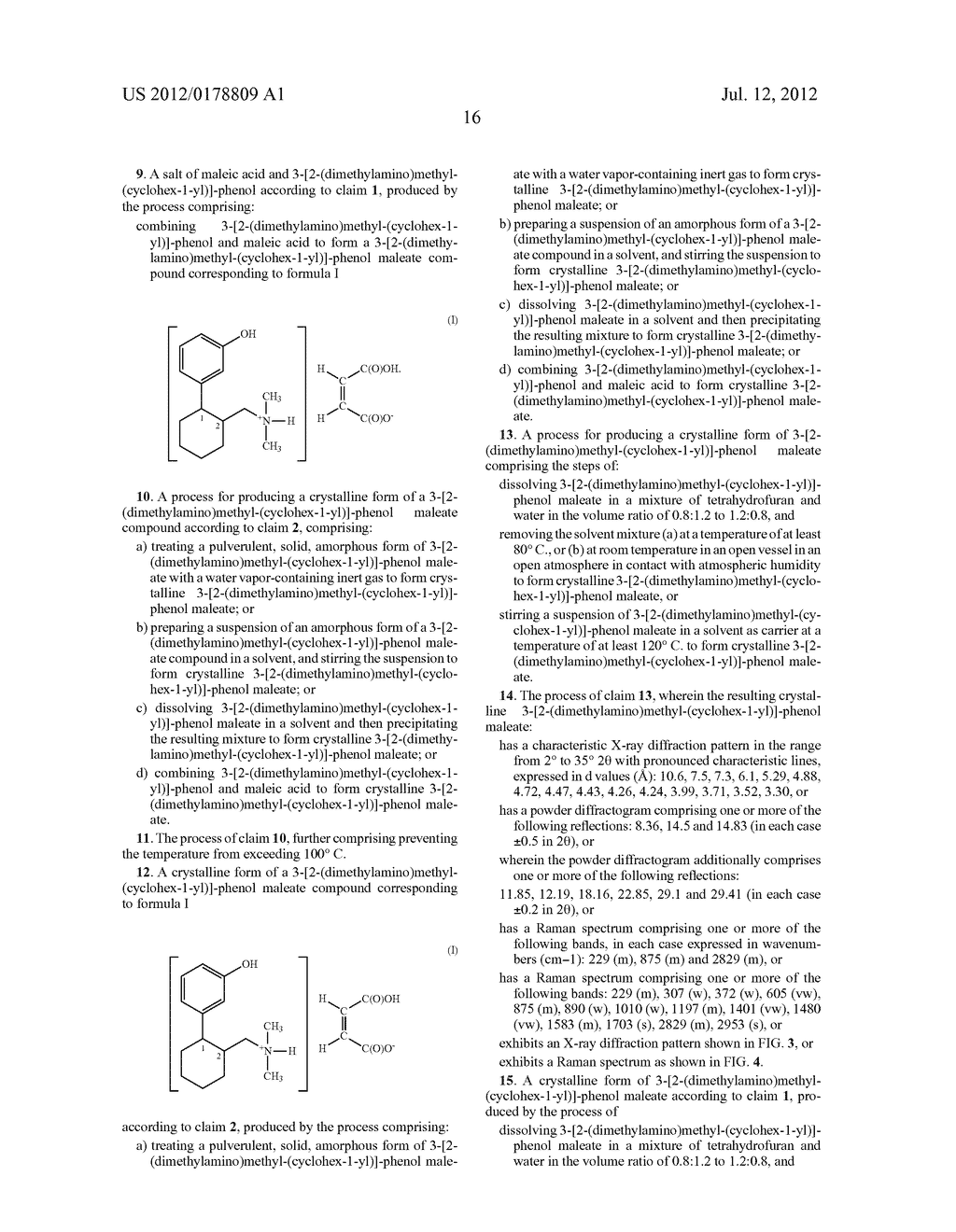 Salt of Dimethylaminomethyl-Phenyl-Cyclohexane and Crystalline Forms     Thereof - diagram, schematic, and image 21