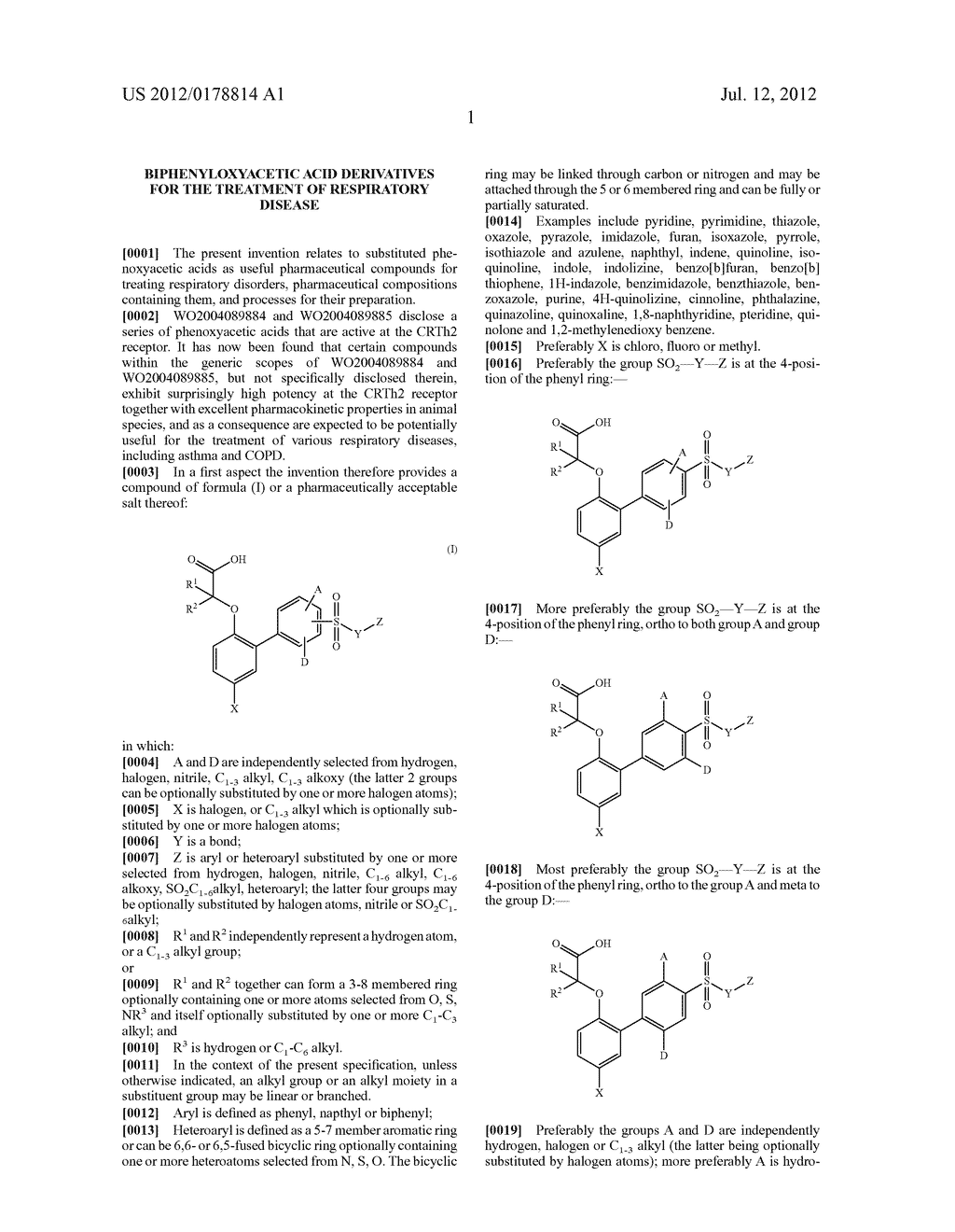 Biphenyloxyacetic Acid Derivatives for the Treatment of Respiratory     Disease - diagram, schematic, and image 02