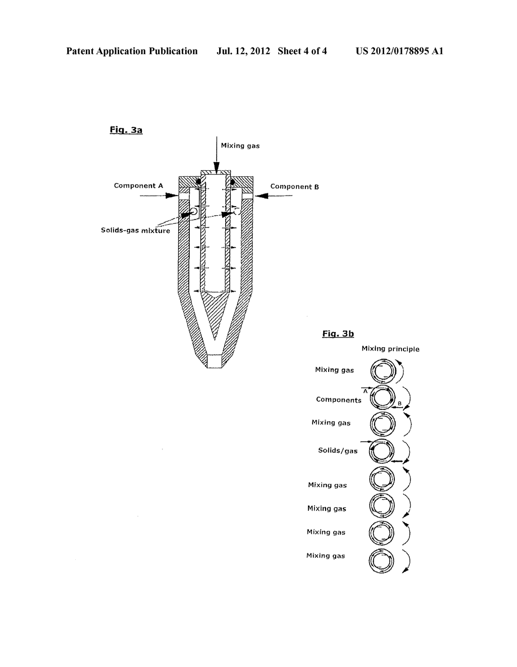 METHOD AND DEVICE FOR THE PRODUCTION OF A SPRAY APPLICATION CONSISTING OF     REACTIVE PLASTIC - diagram, schematic, and image 05