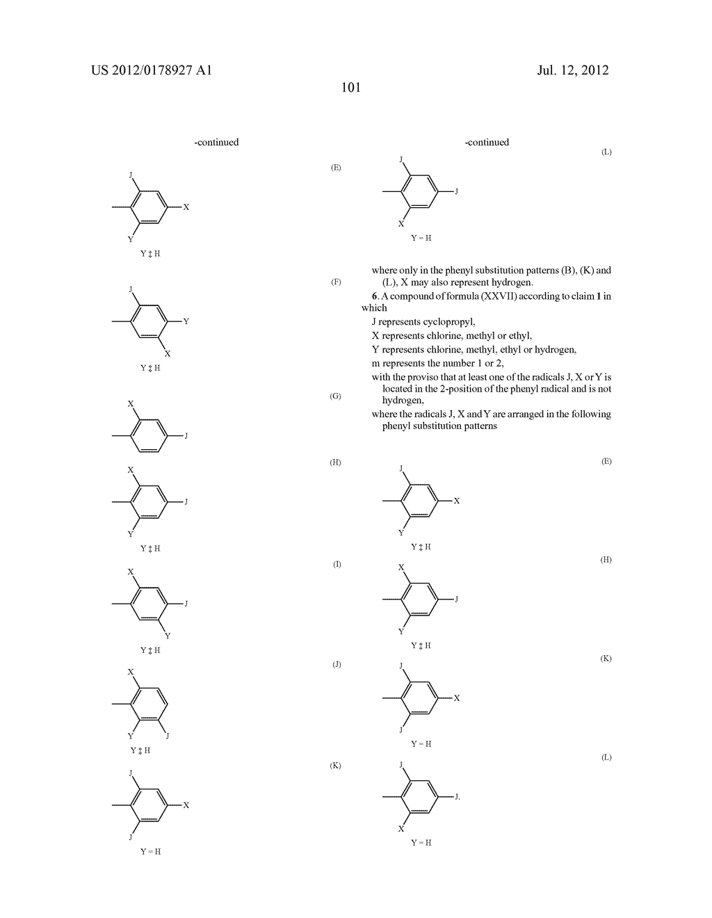 CYCLOALKYLPHENYL SUBSTITUTED CYCLIC KETOENOLS - diagram, schematic, and image 102