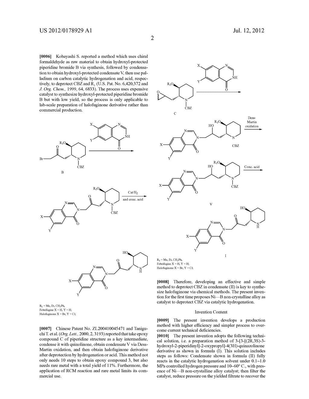 METHOD FOR PREPARING HALOFUGINONE DERIVATIVE - diagram, schematic, and image 03