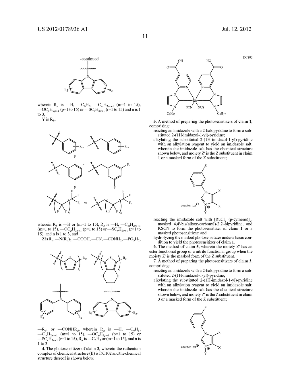 NOVEL PHOTOSENSITIZERS FOR DSSCs - diagram, schematic, and image 13