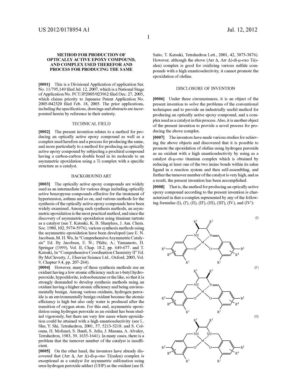 METHOD FOR PRODUCTION OF OPTICALLY ACTIVE EPOXY COMPOUND, AND COMPLEX USED     THEREFOR AND PROCESS FOR PRODUCING THE SAME - diagram, schematic, and image 02