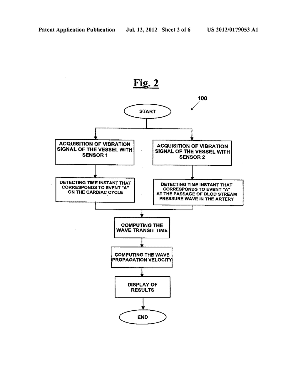 APPARATUS FOR MEASURING A PROPAGATION VELOCITY OF A BLOOD PRESSURE WAVE - diagram, schematic, and image 03