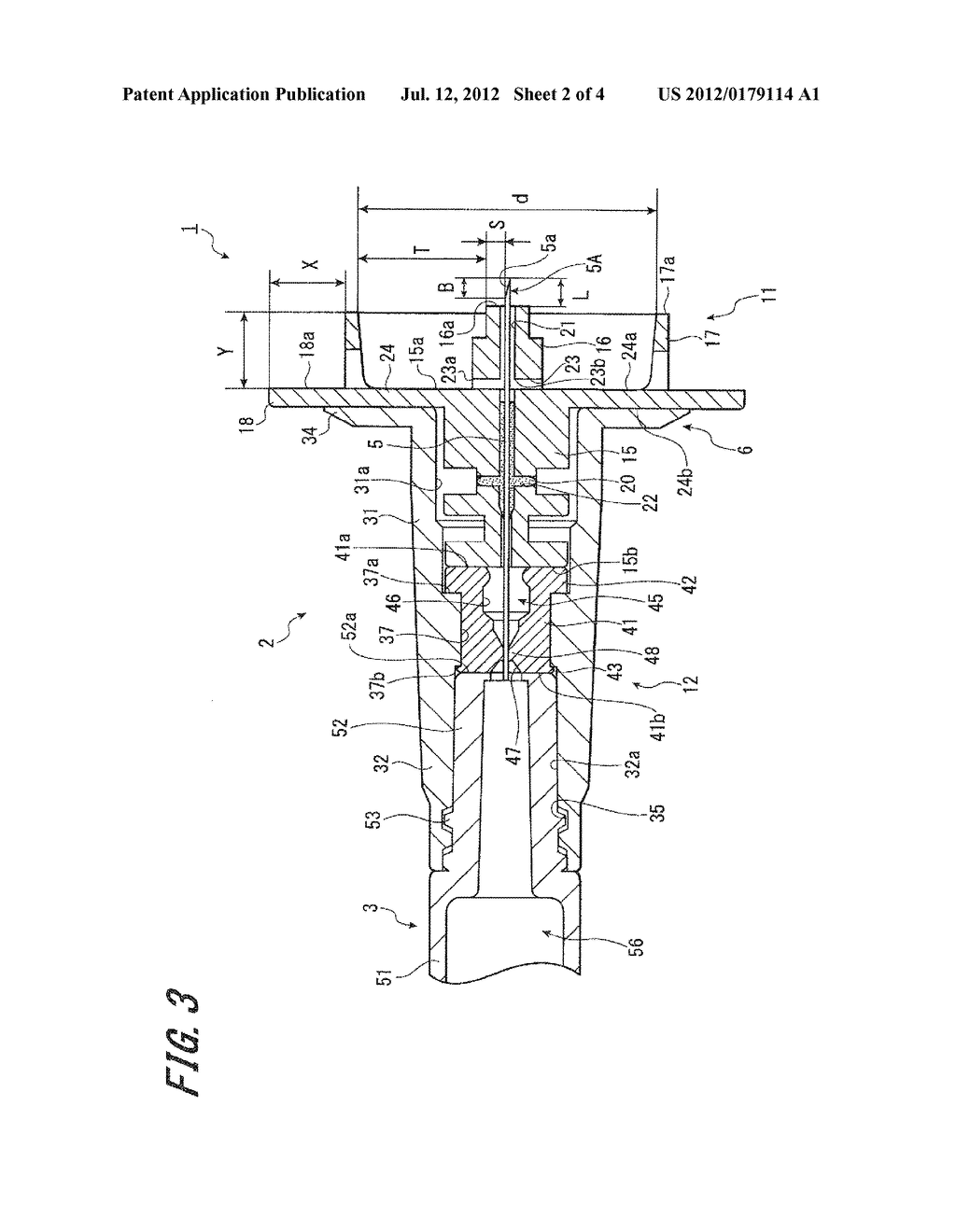 SYRINGE NEEDLE ASSEMBLY AND MEDICATION INJECTION DEVICE - diagram, schematic, and image 03