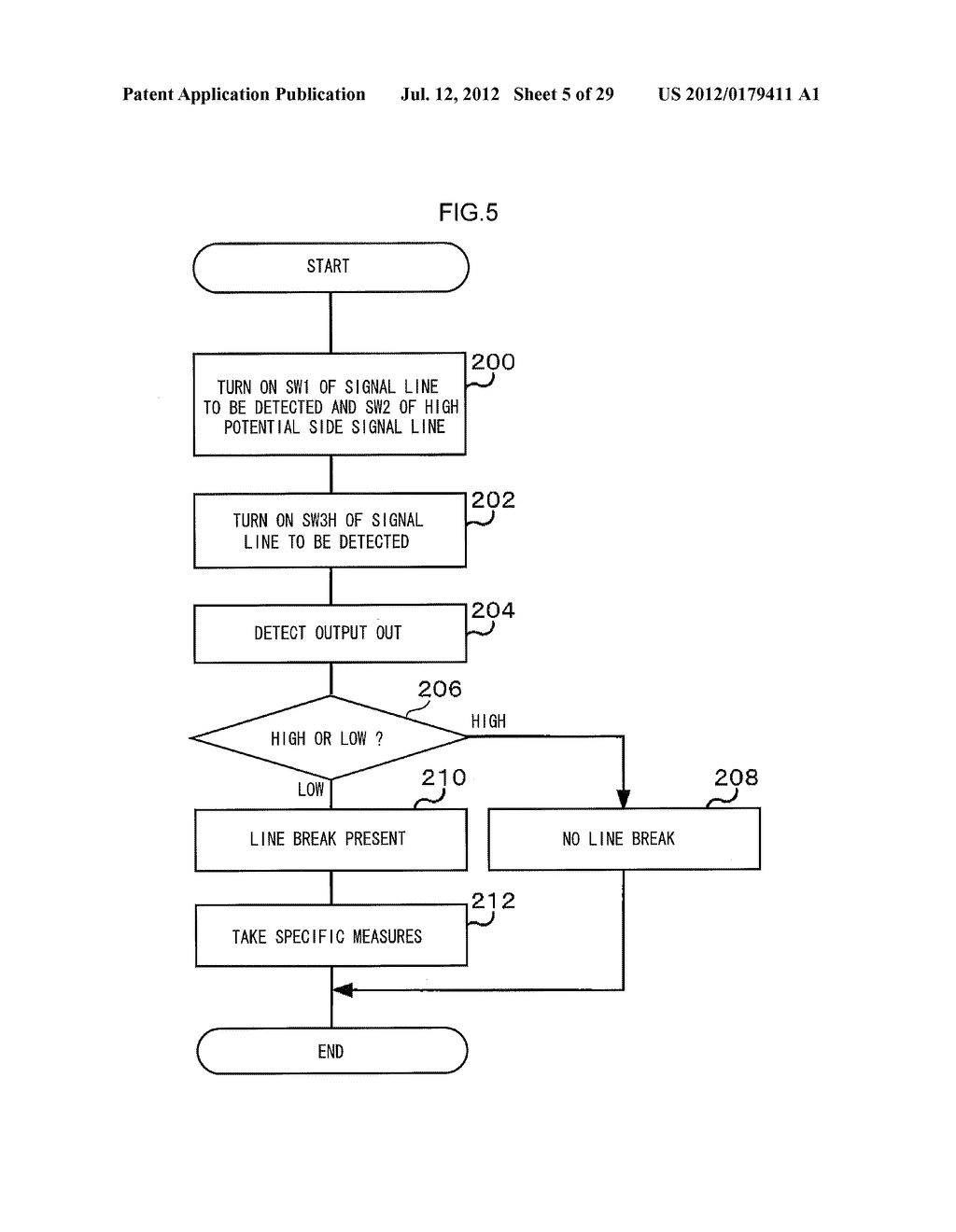 SEMICONDUCTOR CIRCUIT, SEMICONDUCTOR DEVICE, LINE BREAK DETECTION METHOD,     AND COMPUTER READABLE MEDIUM STORING LINE BREAK DETECTION PROGRAM - diagram, schematic, and image 06