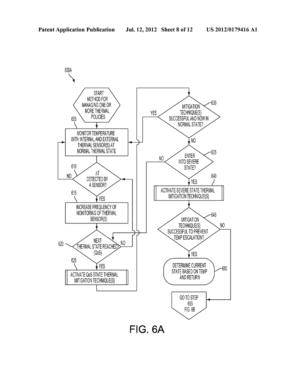 METHOD AND SYSTEM FOR MANAGING THERMAL POLICIES OF A PORTABLE COMPUTING     DEVICE - diagram, schematic, and image 09