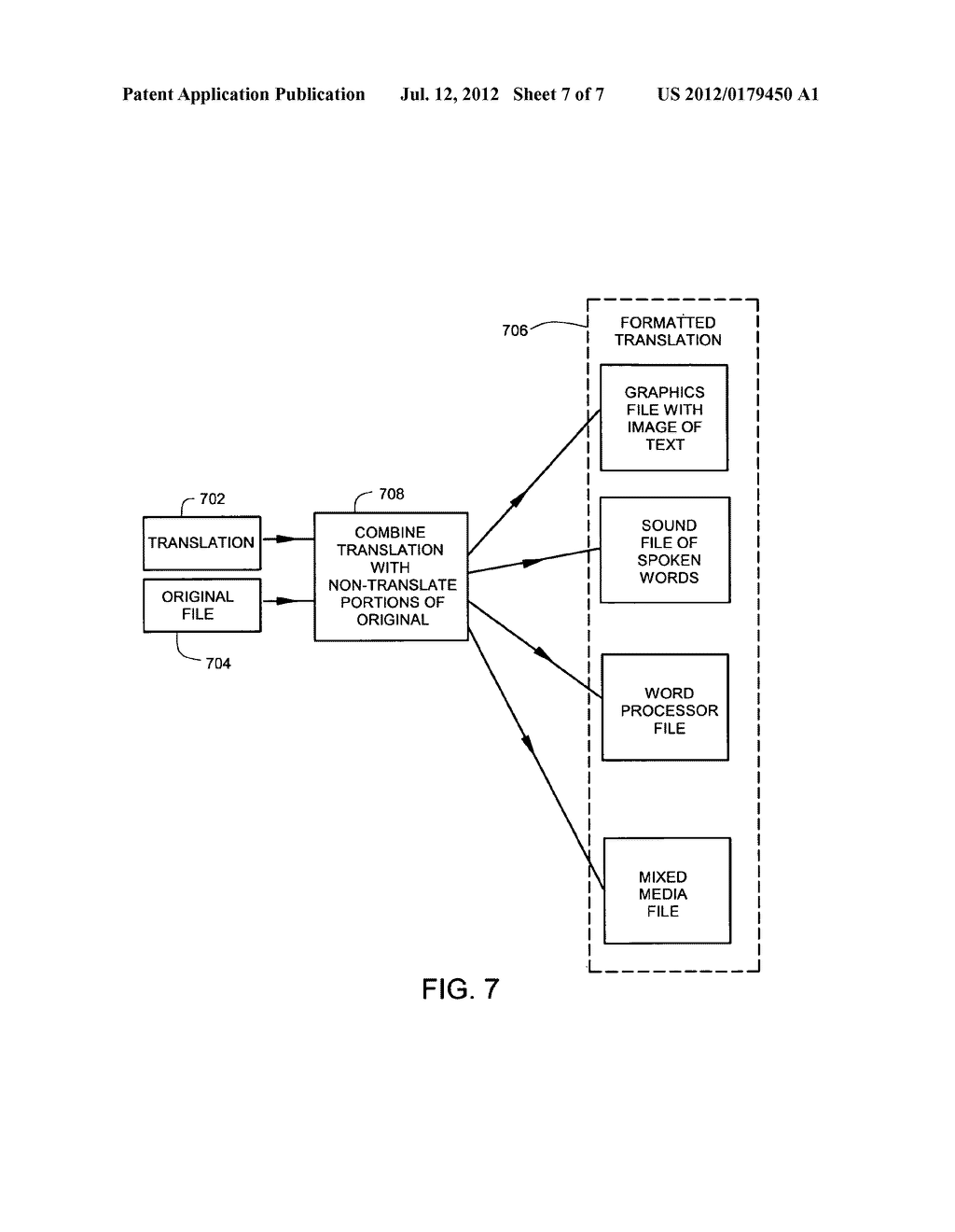 MACHINE TRANSLATION SPLIT BETWEEN FRONT END AND BACK END PROCESSORS - diagram, schematic, and image 08