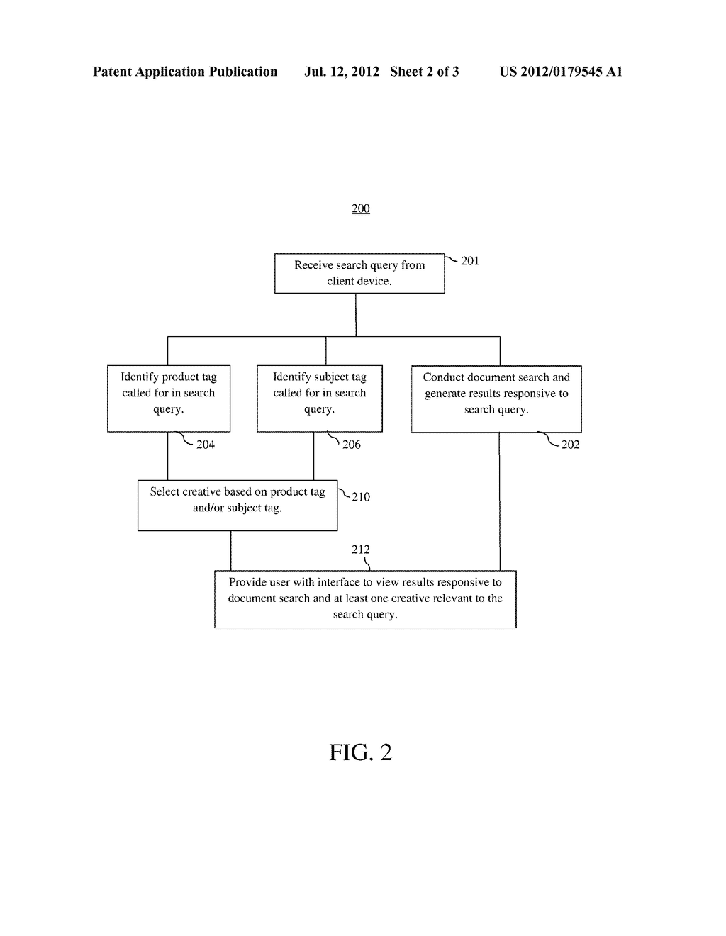 System and Method for Computer-Implemented Advertising Based on Search     Query - diagram, schematic, and image 03