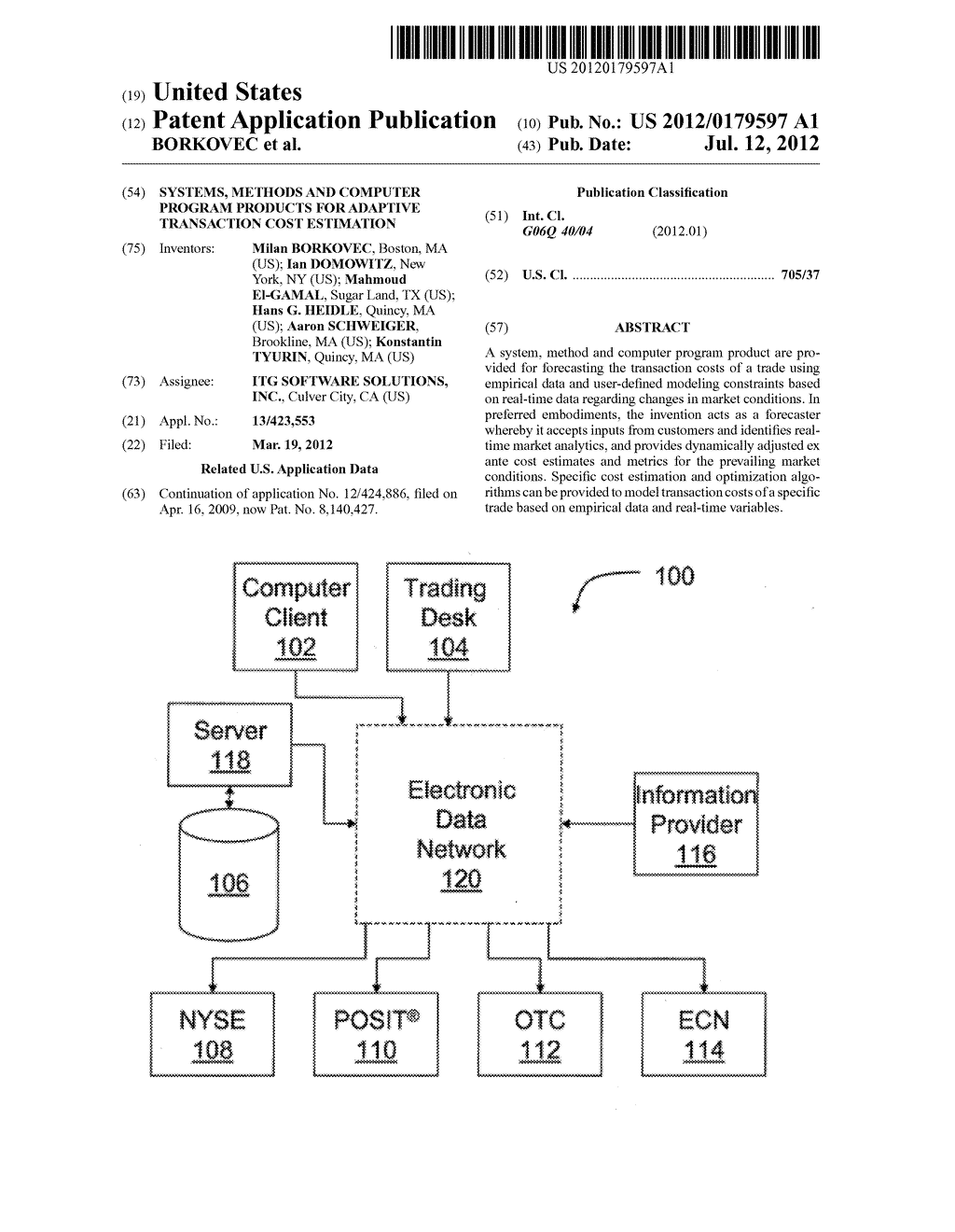 SYSTEMS, METHODS AND COMPUTER PROGRAM PRODUCTS FOR ADAPTIVE TRANSACTION     COST ESTIMATION - diagram, schematic, and image 01