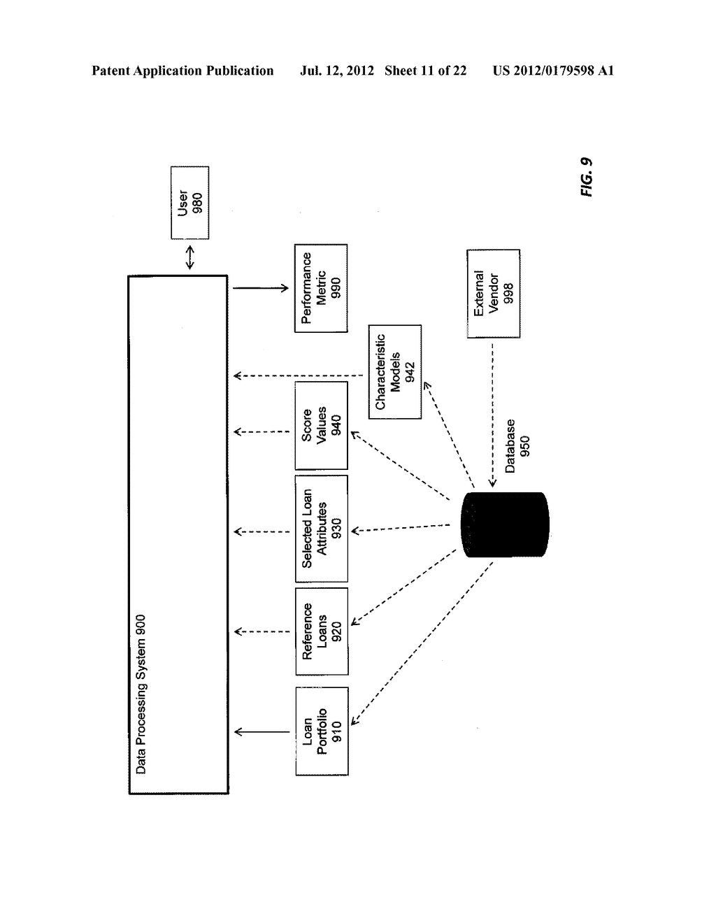 Systems and Methods for Assessing Metrics of Loans, Financial Instruments     and Financial Entities - diagram, schematic, and image 12