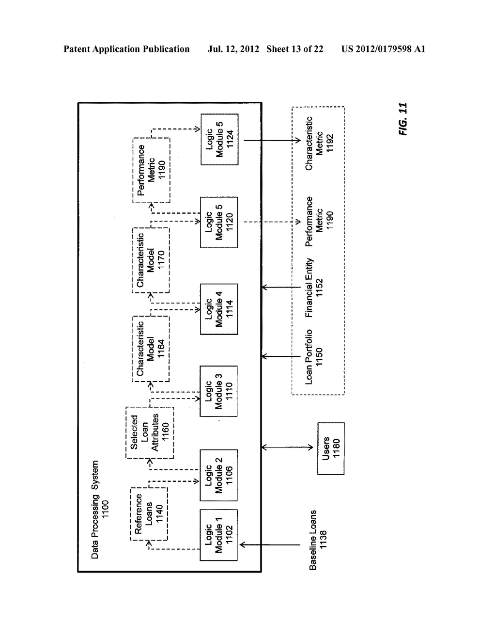 Systems and Methods for Assessing Metrics of Loans, Financial Instruments     and Financial Entities - diagram, schematic, and image 14