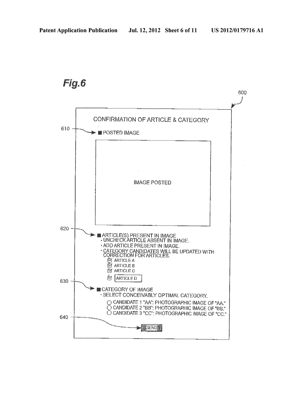 SYSTEM FOR RECOMMENDING AN ARTICLE NOT PRESENT IN AN IMAGE - diagram, schematic, and image 07