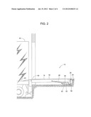 STOP AND LOCK FOR A VERTICALLY STORING DOCK LEVELER diagram and image