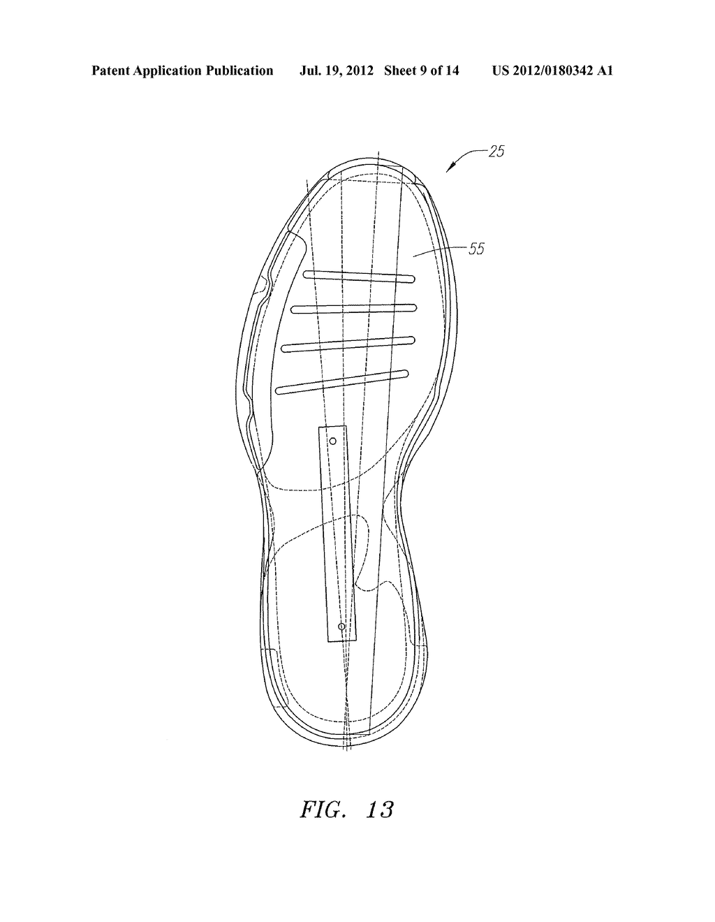 CHEMICALLY-TREATED OUTSOLE ASSEMBLY FOR A GOLF SHOE - diagram, schematic, and image 10