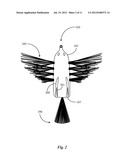 Fishing Lure Imitating Winged Prey diagram and image