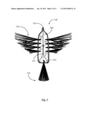 Fishing Lure Imitating Winged Prey diagram and image