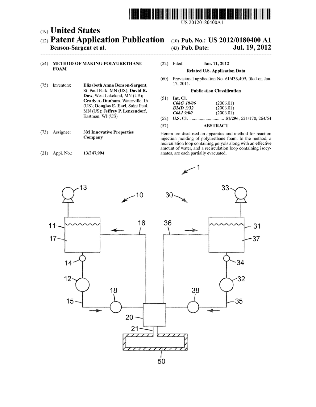 METHOD OF MAKING POLYURETHANE FOAM - diagram, schematic, and image 01