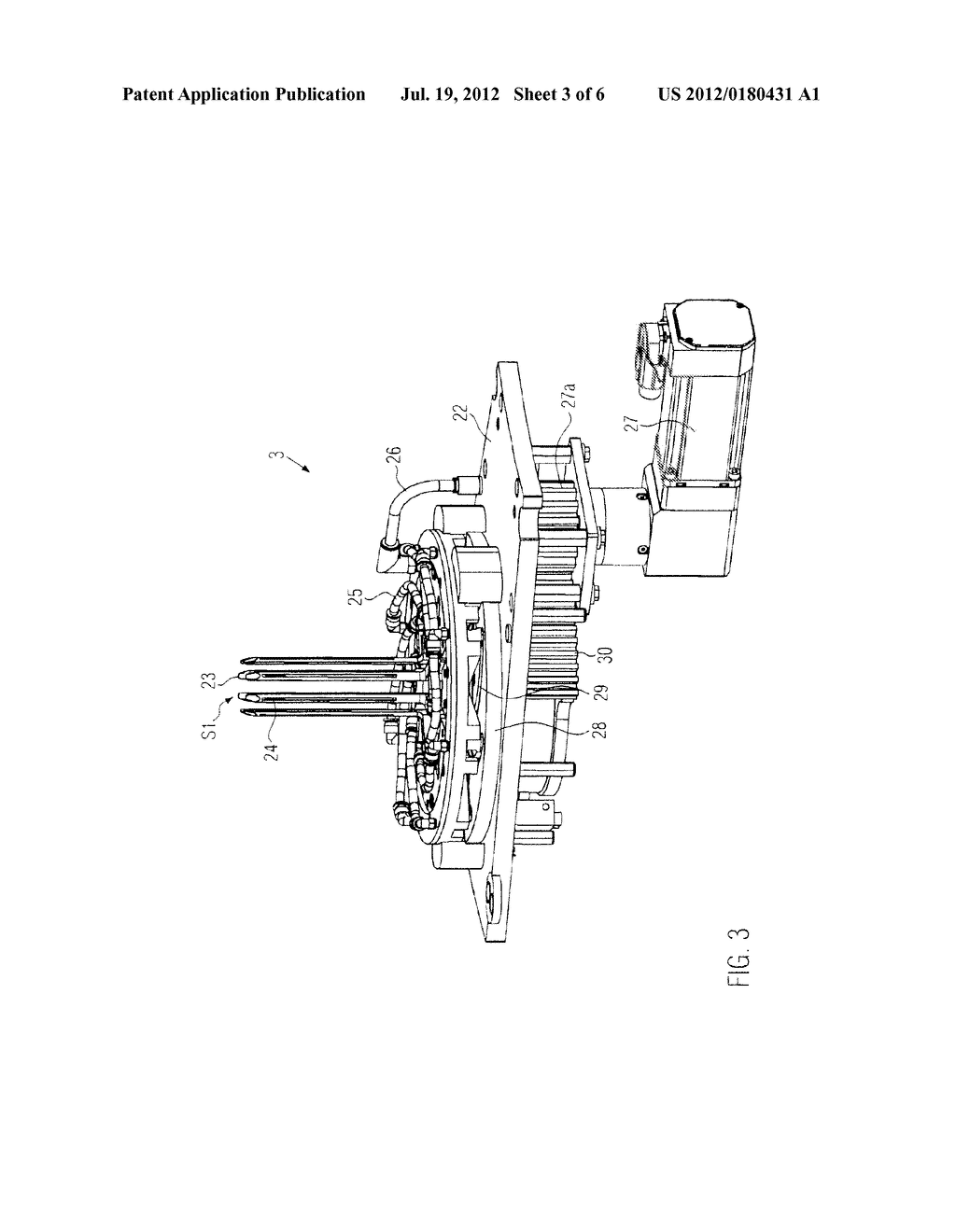 DEVICE AND METHOD FOR APPLYING ELASTIC FILM SLEEVES TO CONTAINERS - diagram, schematic, and image 04