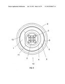 METHOD OF PROCESSING A CONTAINER AND BASE CUP STRUCTURE FOR REMOVAL OF     VACUUM PRESSURE diagram and image