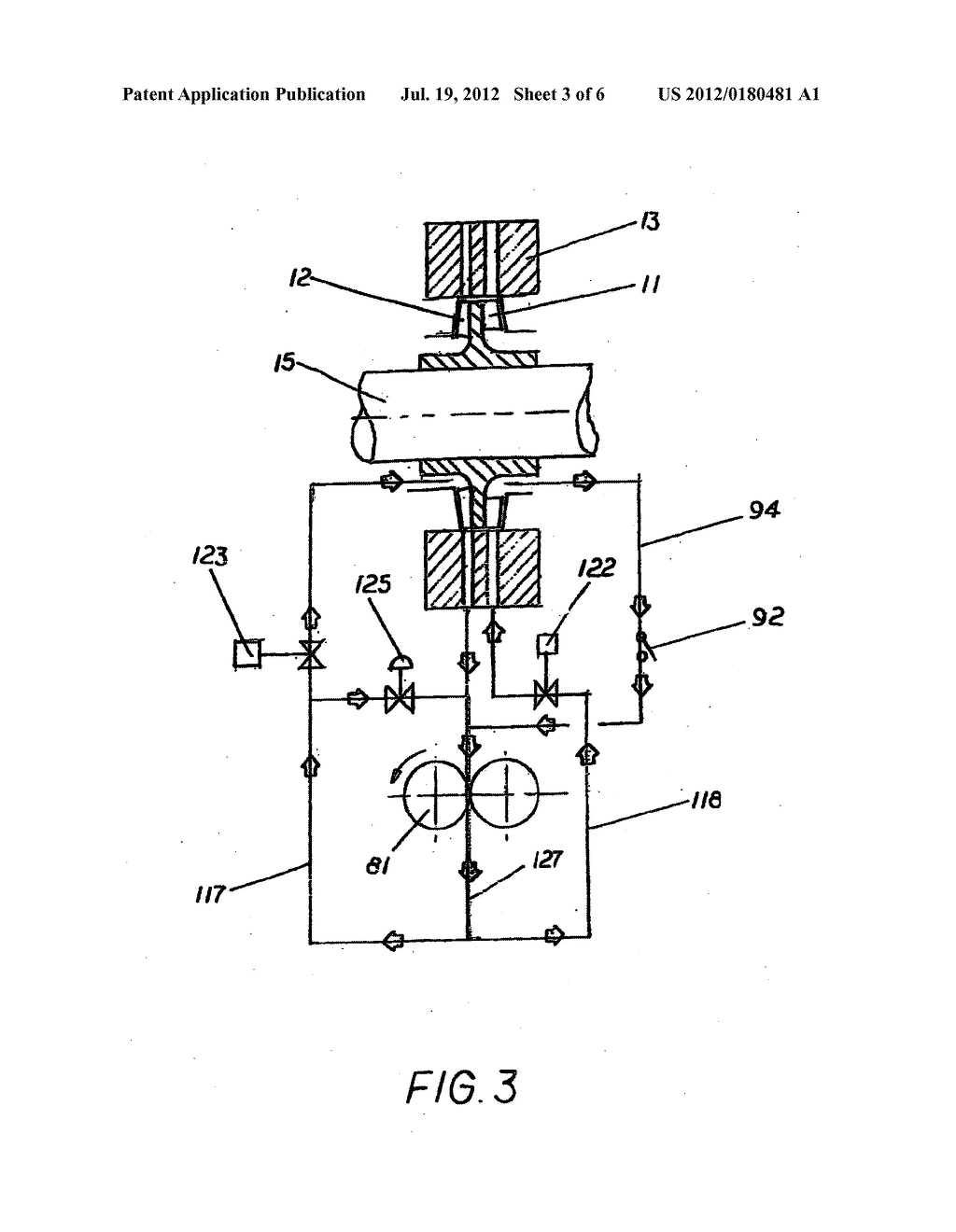 Hybrid turbocharger system with brake energy revovery - diagram, schematic, and image 04