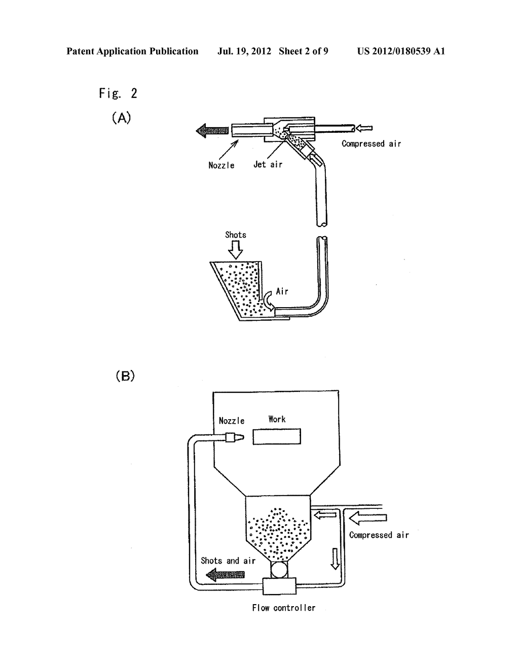 METHOD OF SHOT-PEENING TREATMENT OF STEEL PRODUCT - diagram, schematic, and image 03