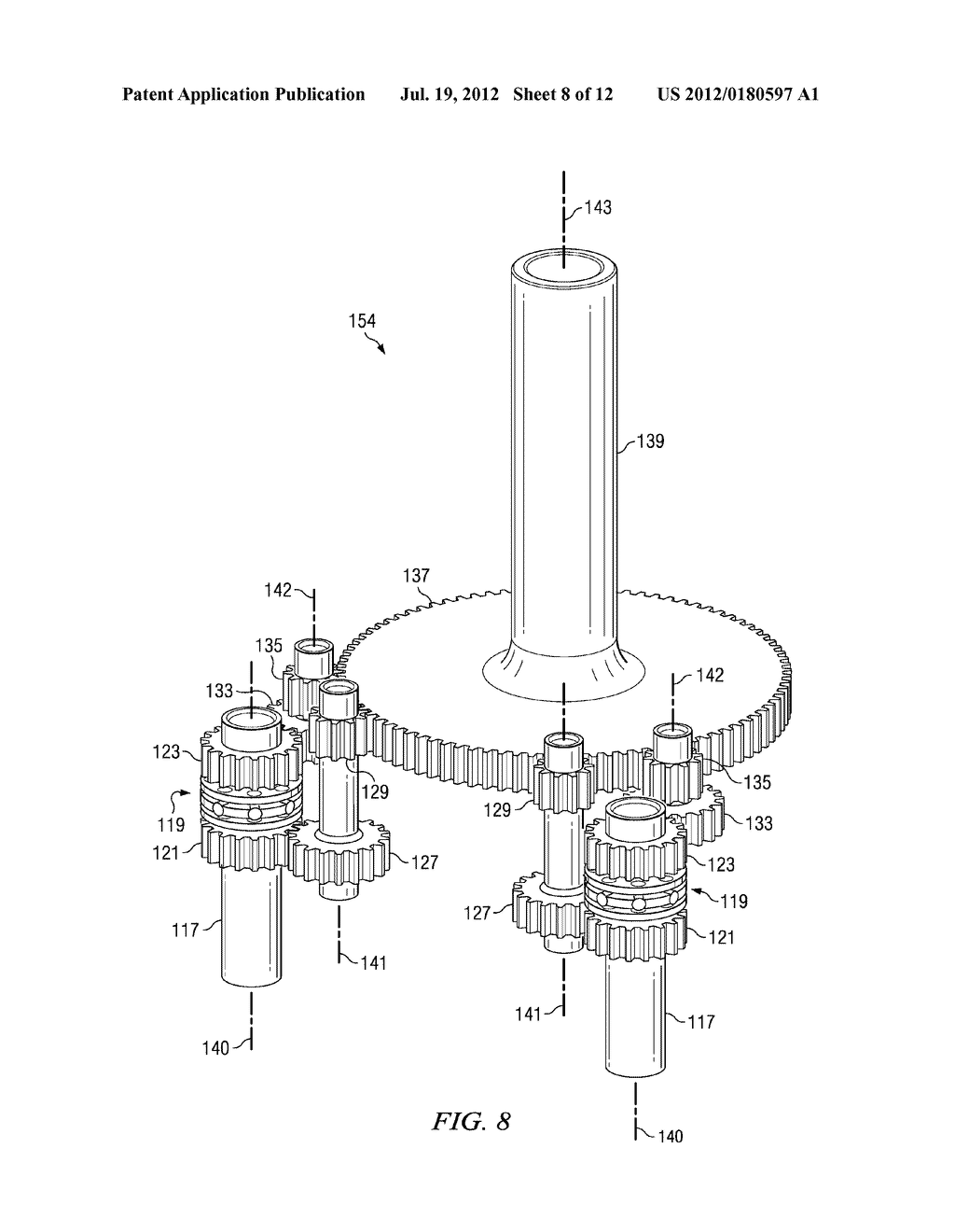 Multiple Drive-Path Transmission with Torque-Splitting Differential     Mechanism - diagram, schematic, and image 09