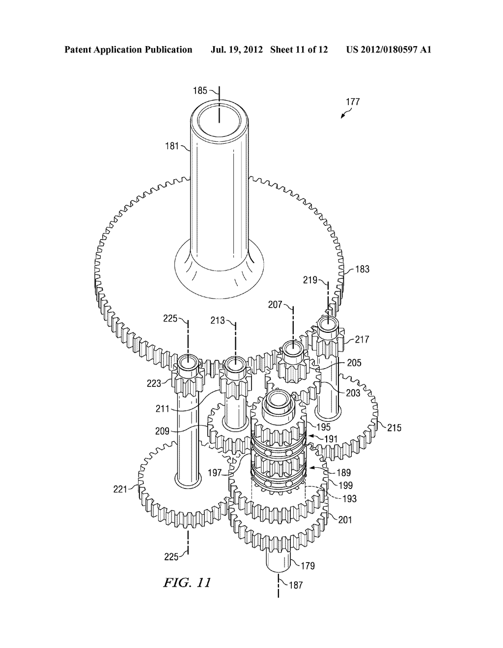 Multiple Drive-Path Transmission with Torque-Splitting Differential     Mechanism - diagram, schematic, and image 12