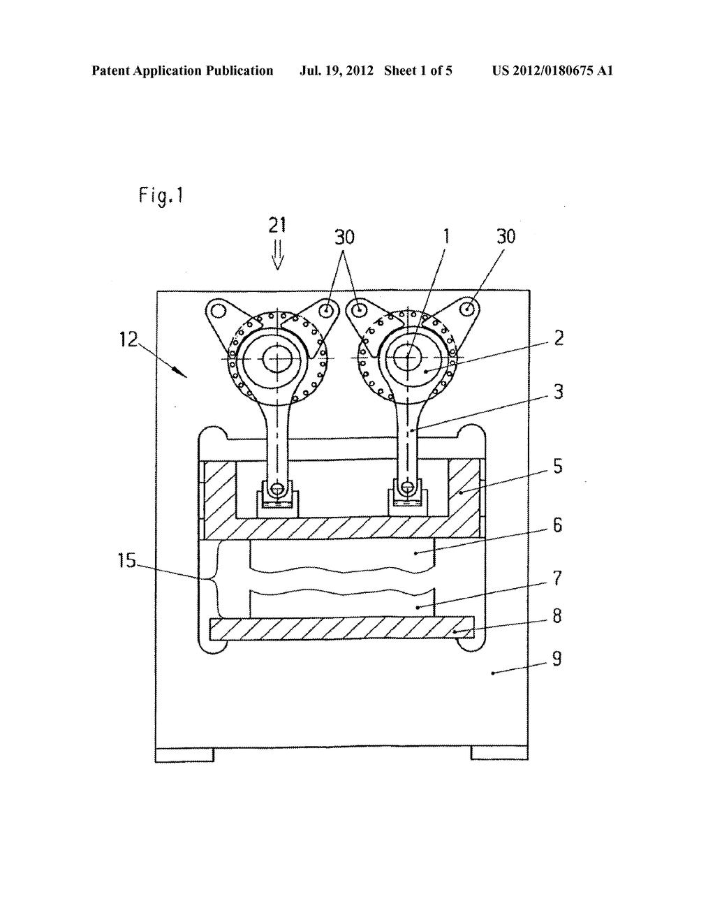 PRESS HAVING A DIRECT-DRIVEN CRANK DRIVE - diagram, schematic, and image 02