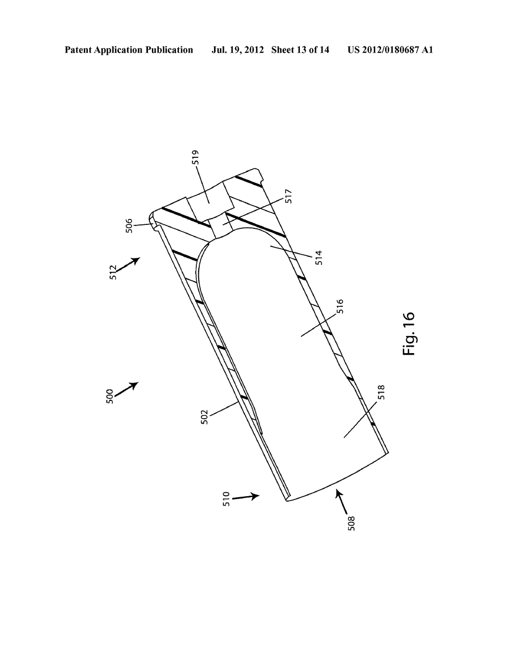 HIGH STRENGTH POLYMER-BASED CARTRIDGE CASING FOR BLANK AND SUBSONIC     AMMUNITION - diagram, schematic, and image 14