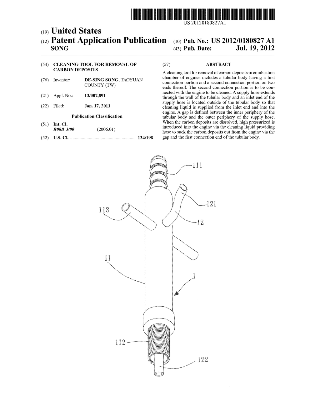 CLEANING TOOL FOR REMOVAL OF CARBON DEPOSITS - diagram, schematic, and image 01