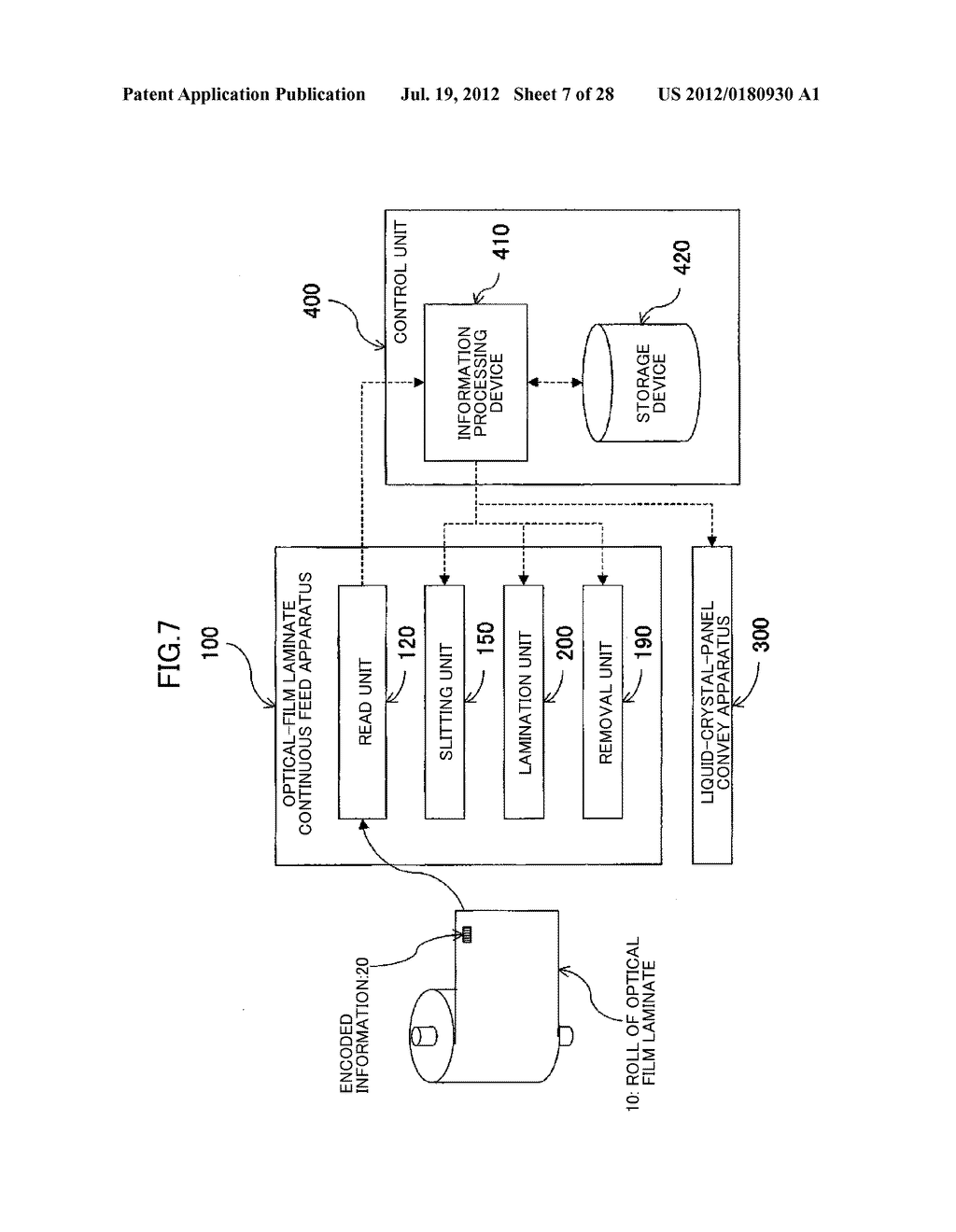 ROLL OF OPTICAL FILM LAMINATE, AND METHOD AND SYSTEM FOR MANUFACTURING THE     SAME - diagram, schematic, and image 08