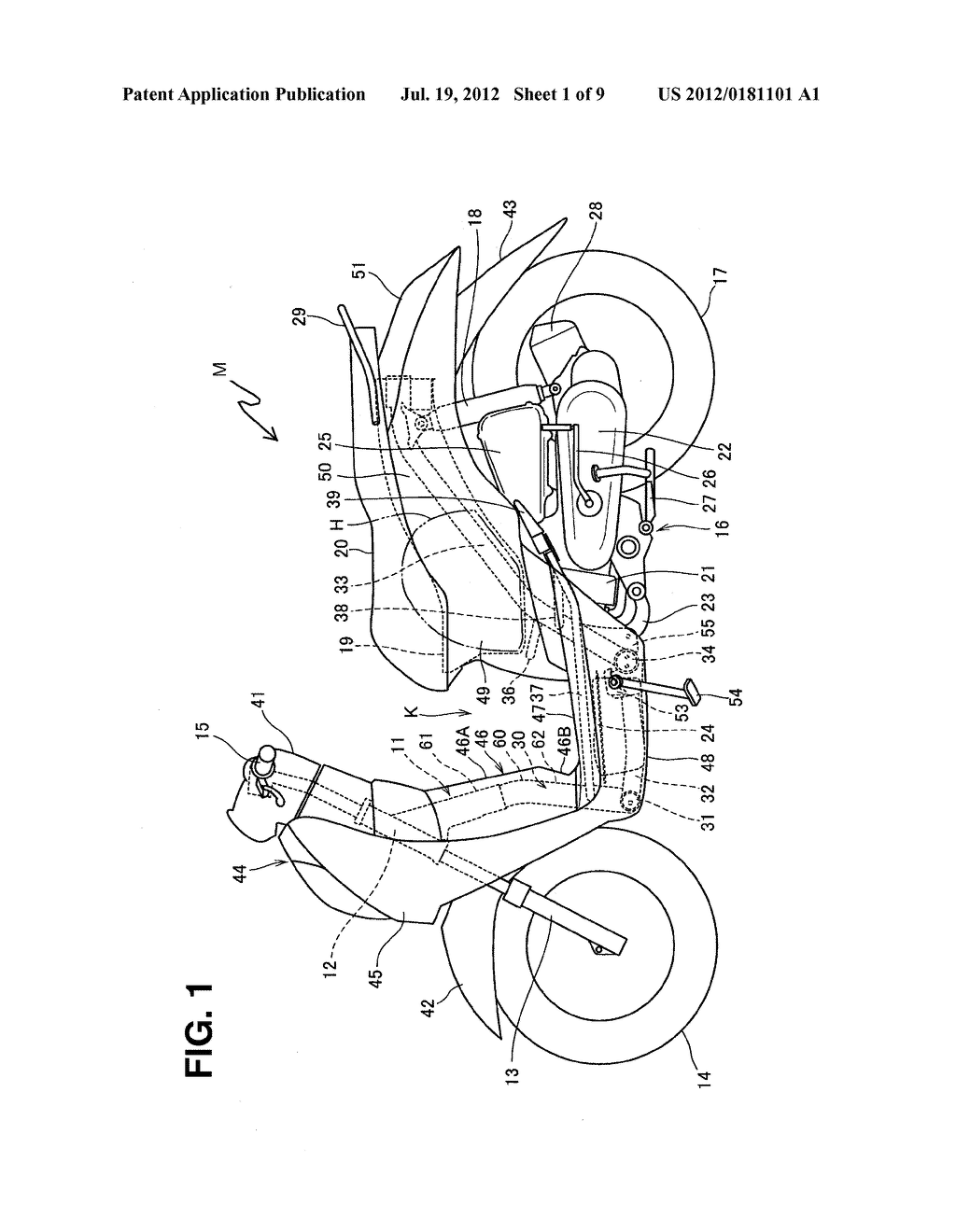 FUEL TANK SUPPORT STRUCTURE FOR A SADDLE-TYPE VEHICLE, AND BODY FRAME     INCORPORATING THE FUEL TANK SUPPORT STRUCTURE - diagram, schematic, and image 02