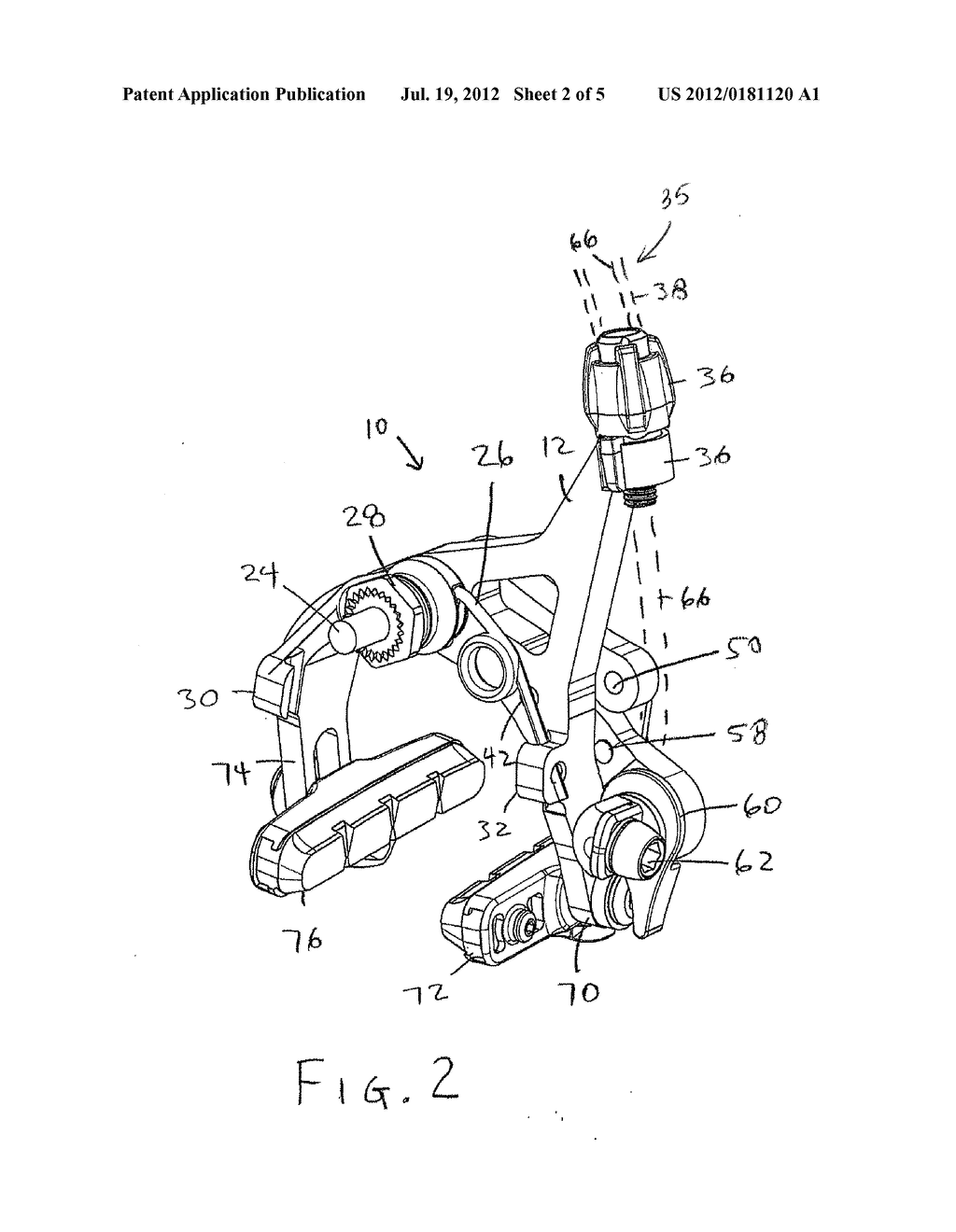 Bicycle Brake - diagram, schematic, and image 03