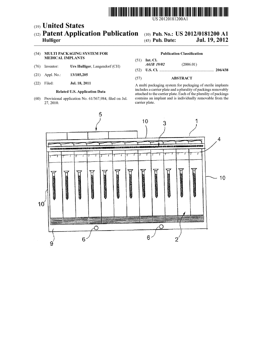 Multi Packaging System for Medical Implants - diagram, schematic, and image 01