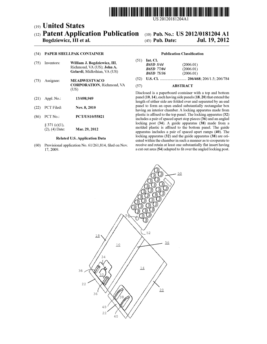 PAPER SHELLPAK CONTAINER - diagram, schematic, and image 01