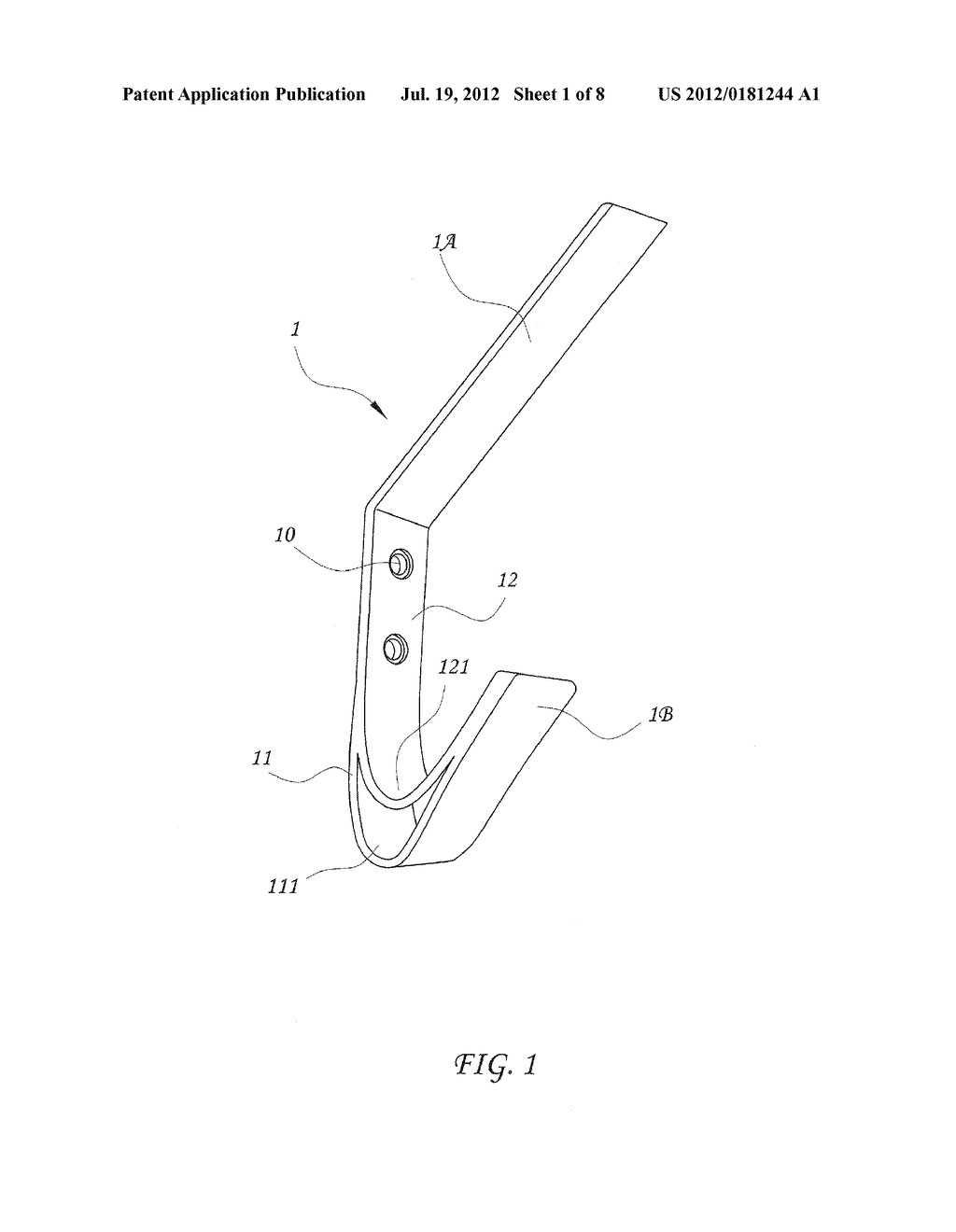 COMBINATION HOOK RACK - diagram, schematic, and image 02