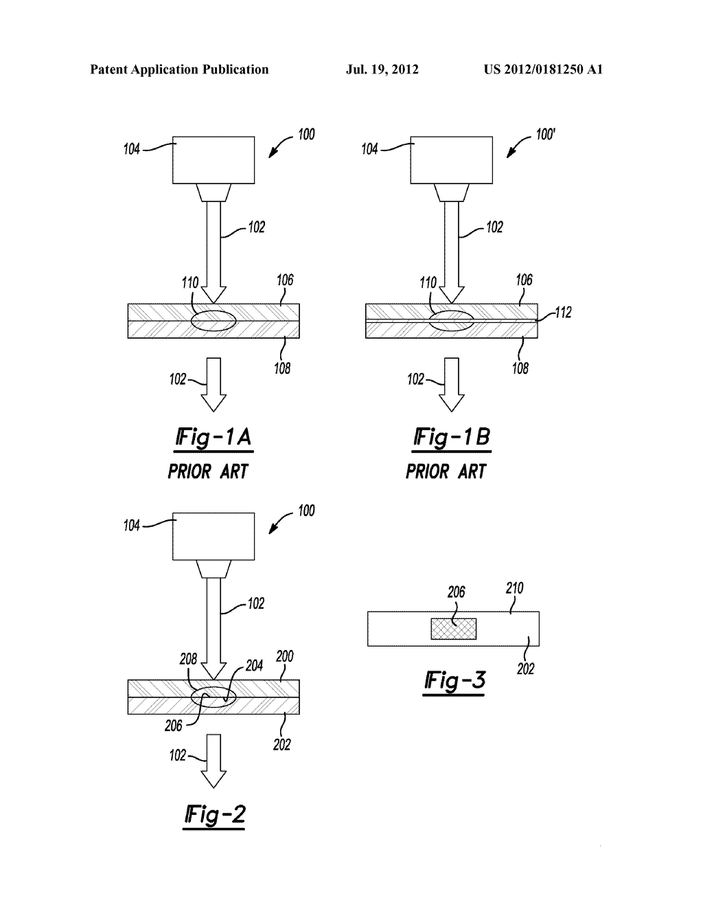 INFRARED LASER WELDING OF PLASTIC PARTS WITH ONE OR MORE OF THE PARTS     HAVING A MODIFIED SURFACE PROVIDING INCREASED ABSORBTIVITY TO INFRARED     LASER LIGHT - diagram, schematic, and image 02